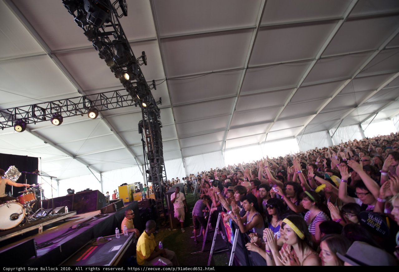 Energized Crowd at Coachella Music Festival