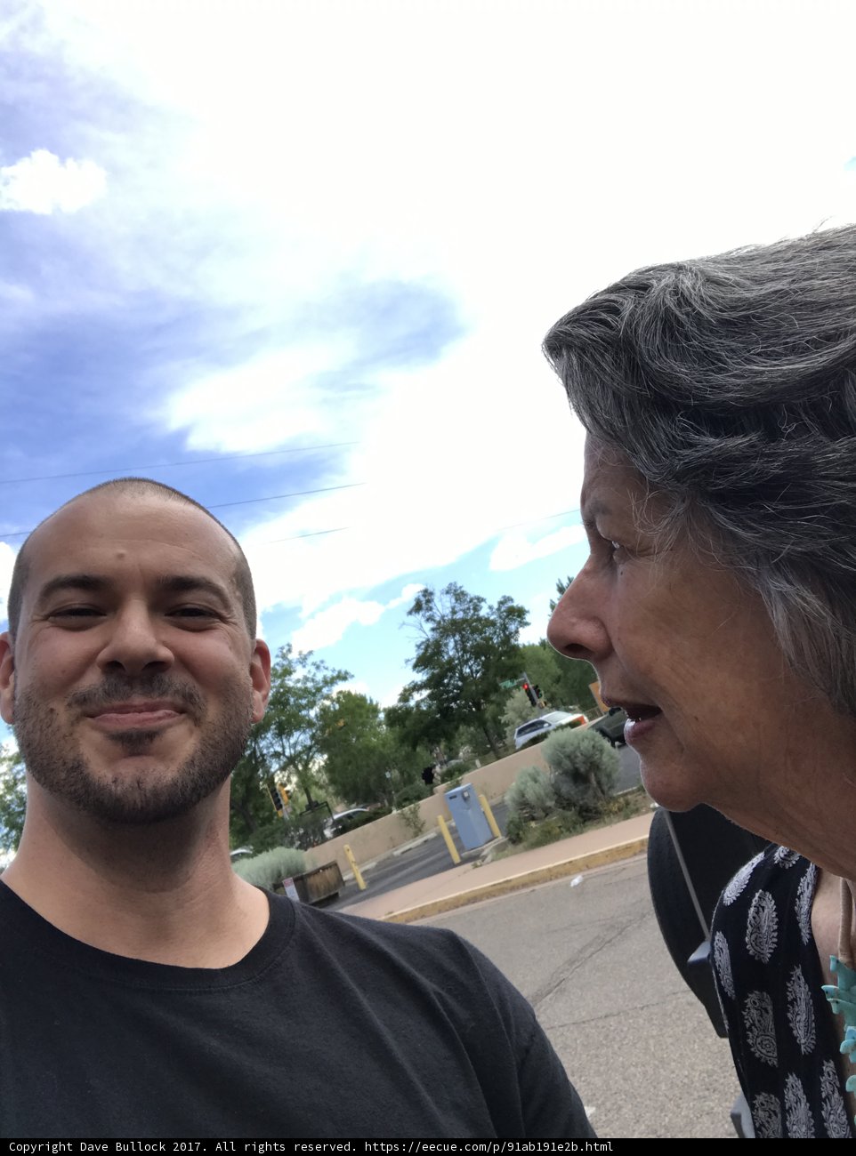 Outdoor Chatting under the Santa Fe Sky