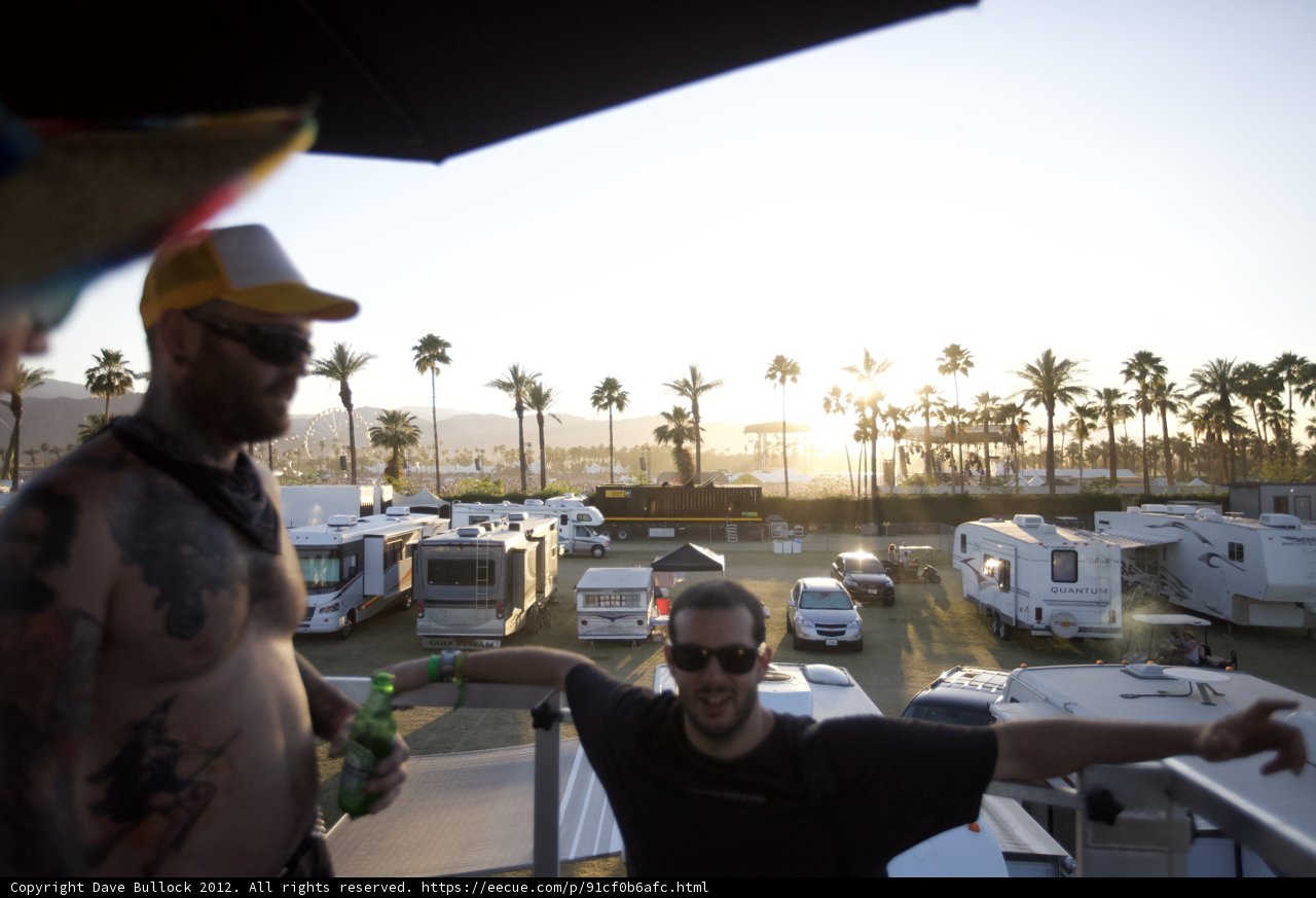 Tattooed Men with a Mobile Home