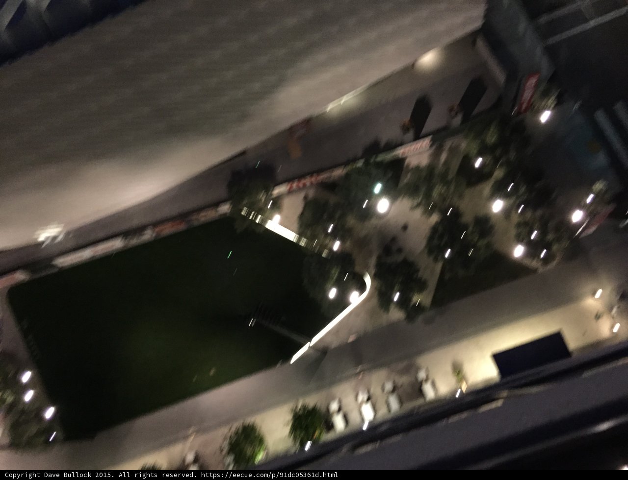 Grand Park Aerial Night