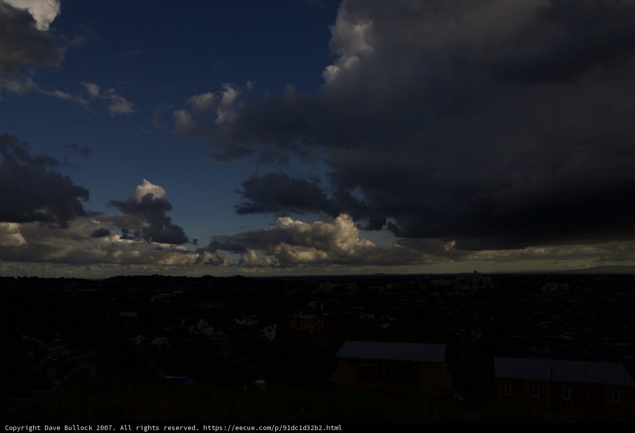 Clouds Gather Over Cityscape