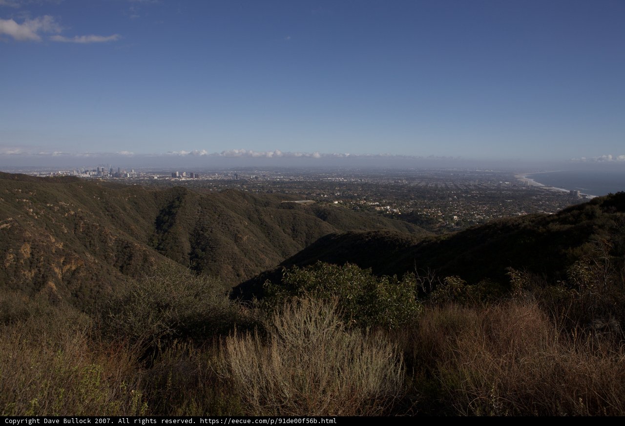 Cityscape from the Temescal Canyon Hilltop