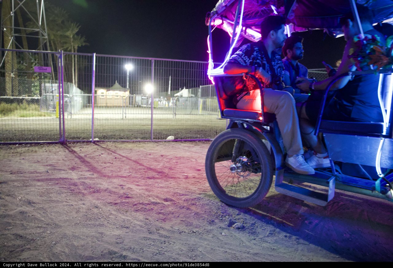 Nighttime Ride at Coachella 2024