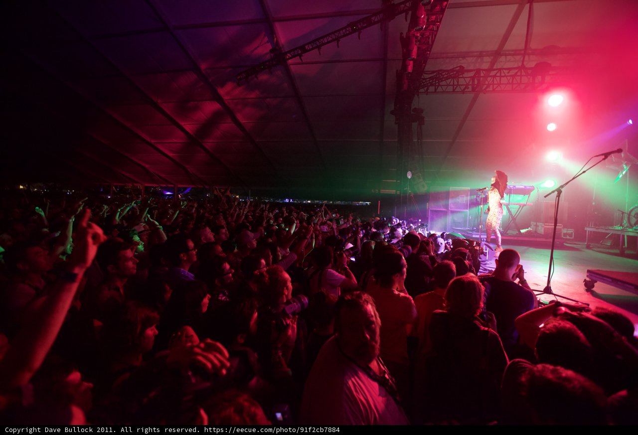 Bright Lights and Energetic Crowd at Coachella 2011
