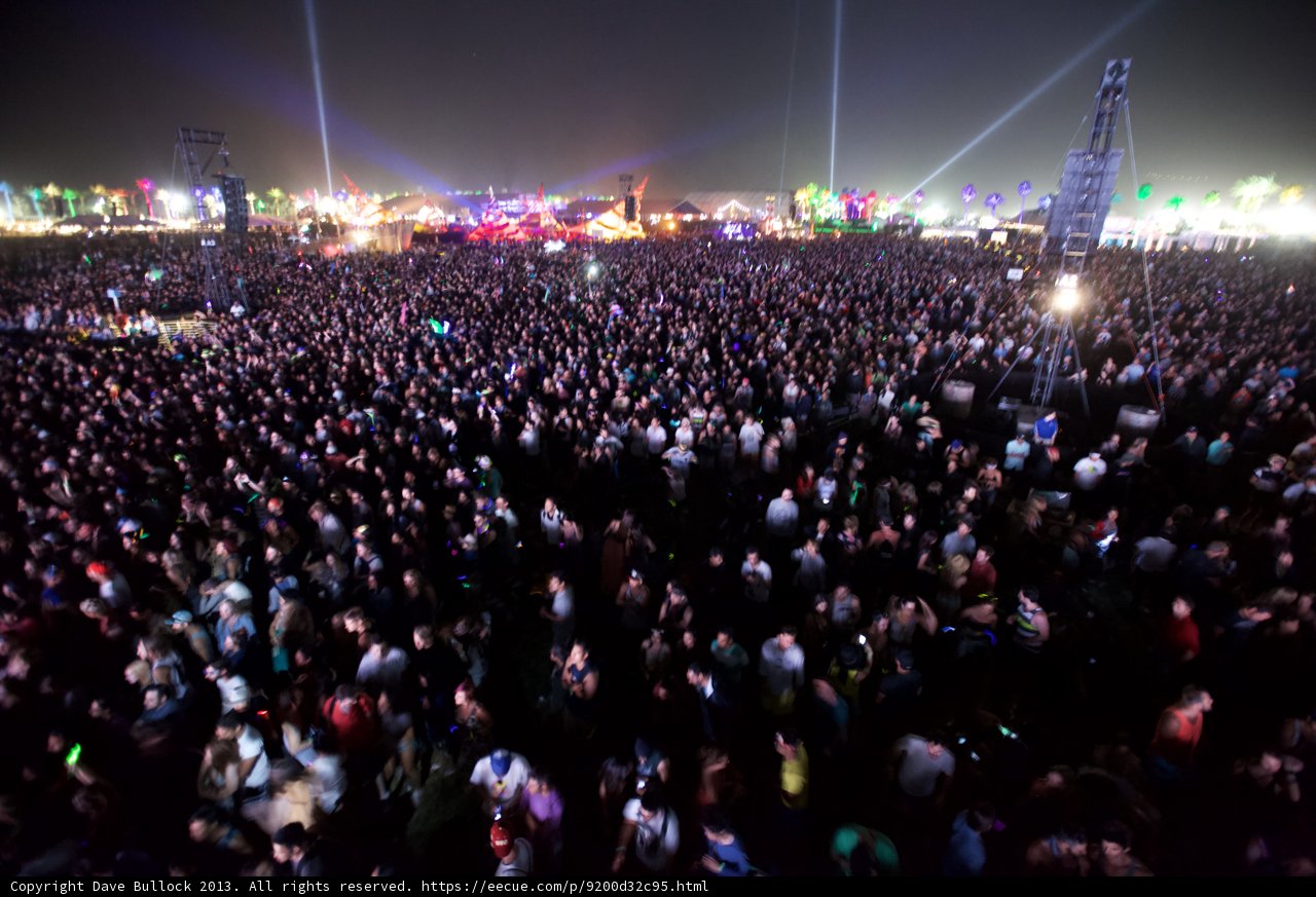 Coachella Nightlife: A Sea of People