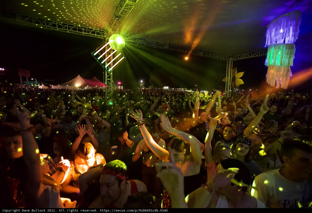 Nightlife at Coachella Music Festival