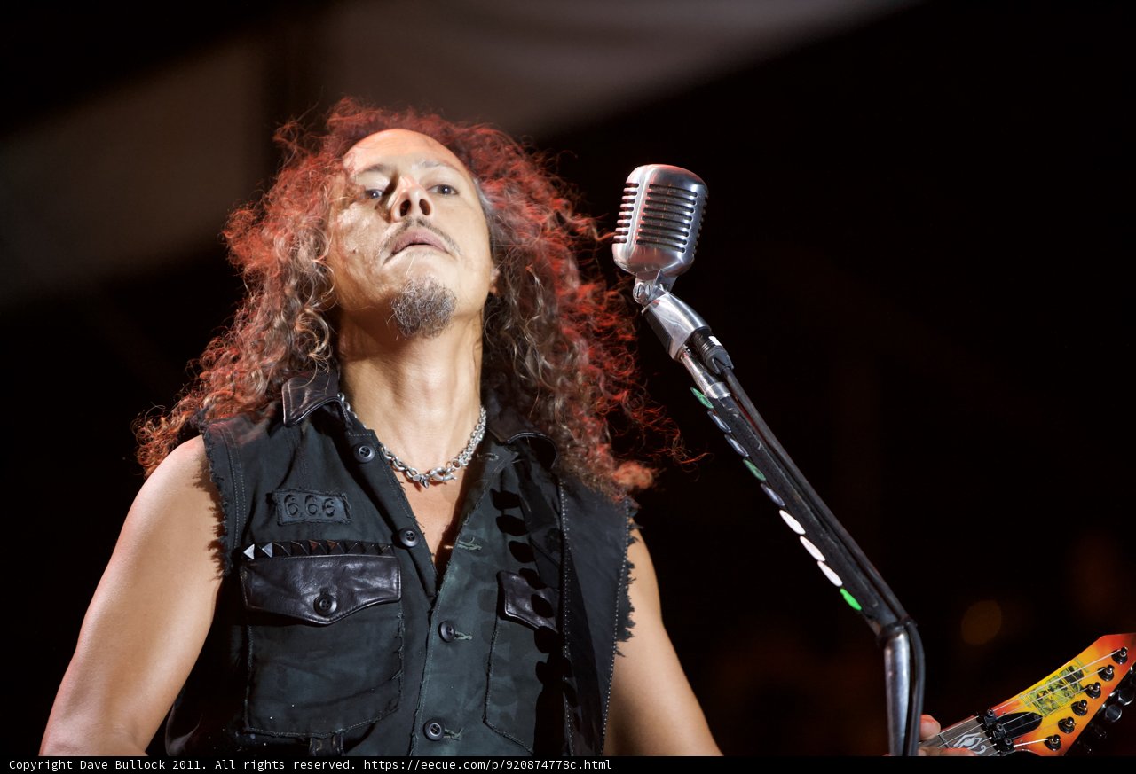 Kirk Hammett Rocking the Mic