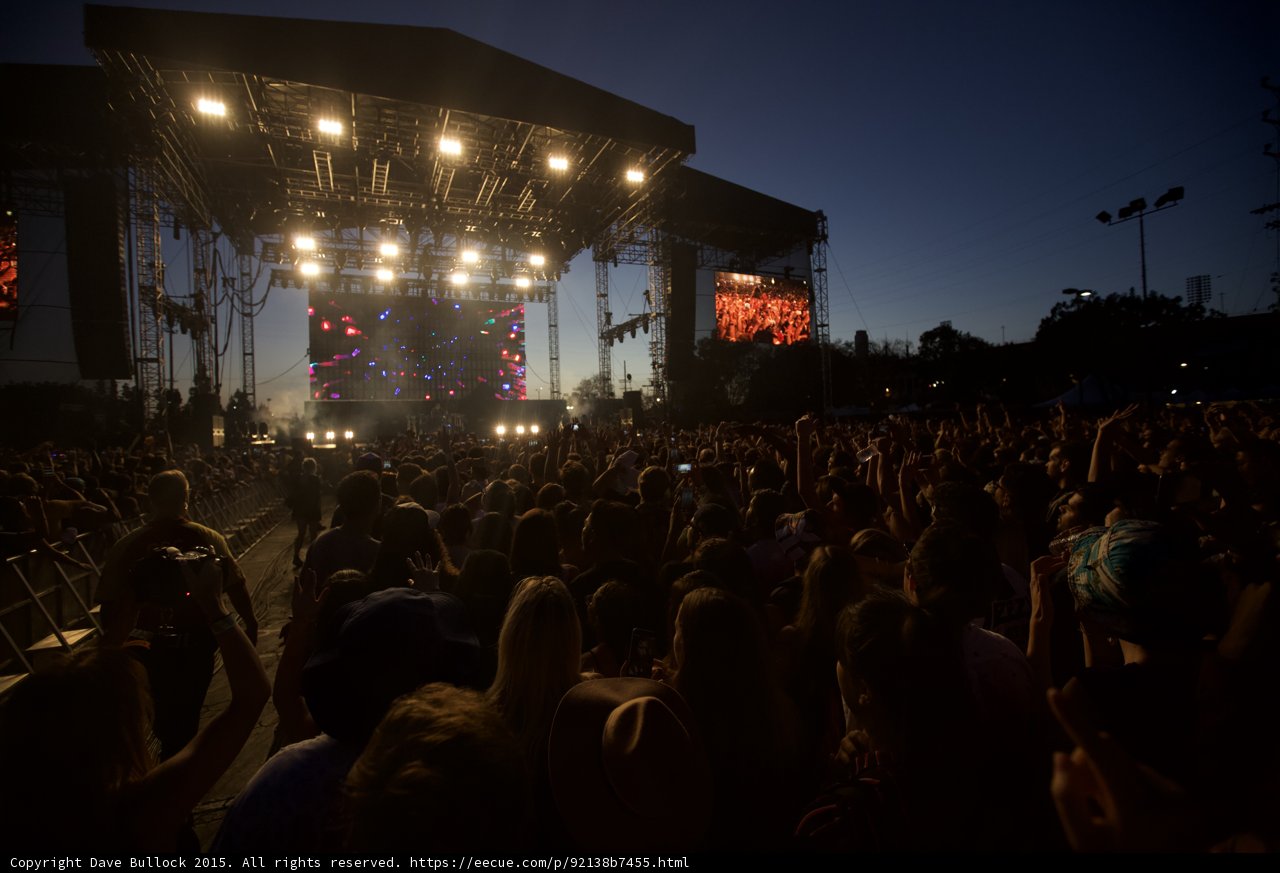 Main Stage Crowd Silhouettes Dusk