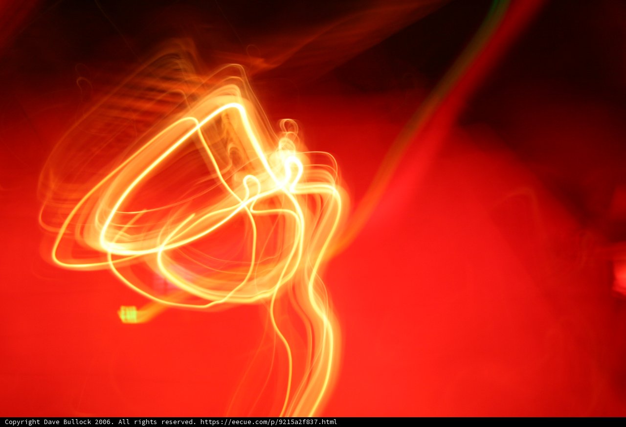 Red Neon Light Show