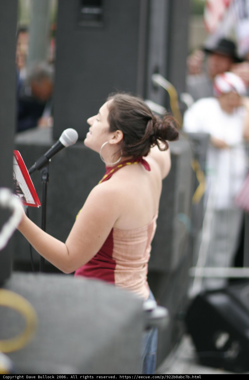 Student Protester Takes the Mic