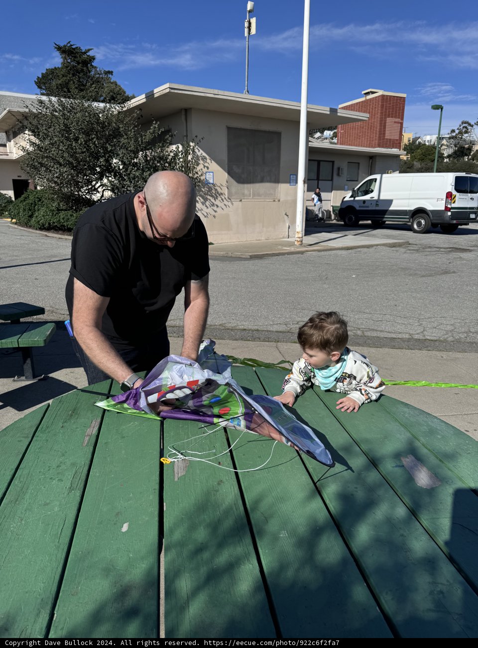 Kite Play under the Blue Sky