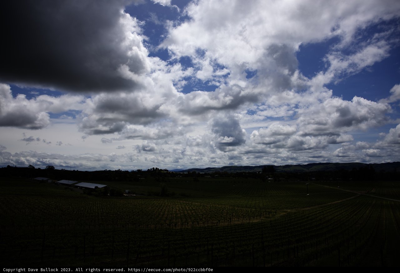 Clouds Over Scribe Vineyard