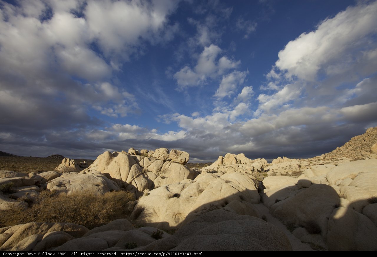 Sky and Stones in the Joshua Tree Desert