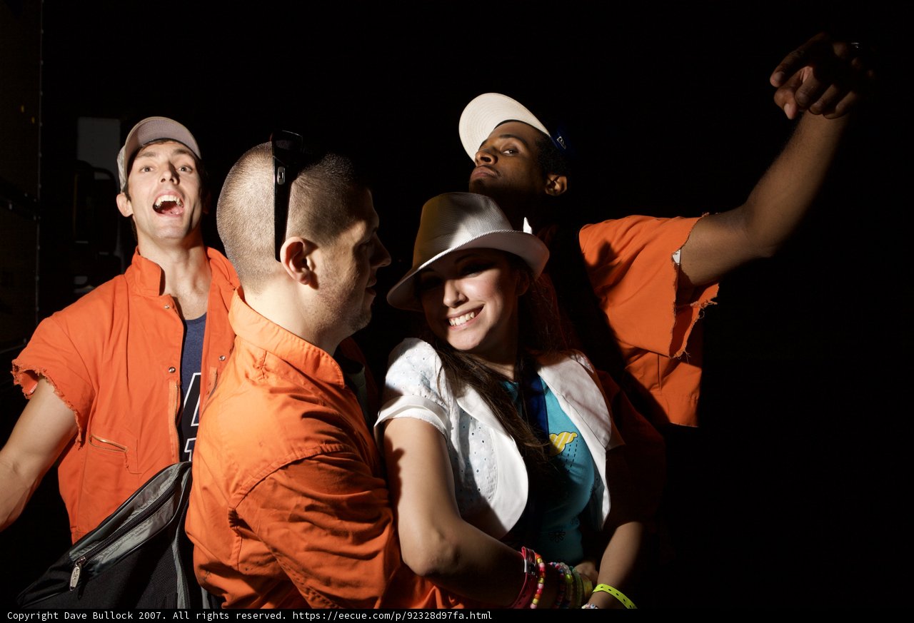 Orange Hats and Smiling Faces