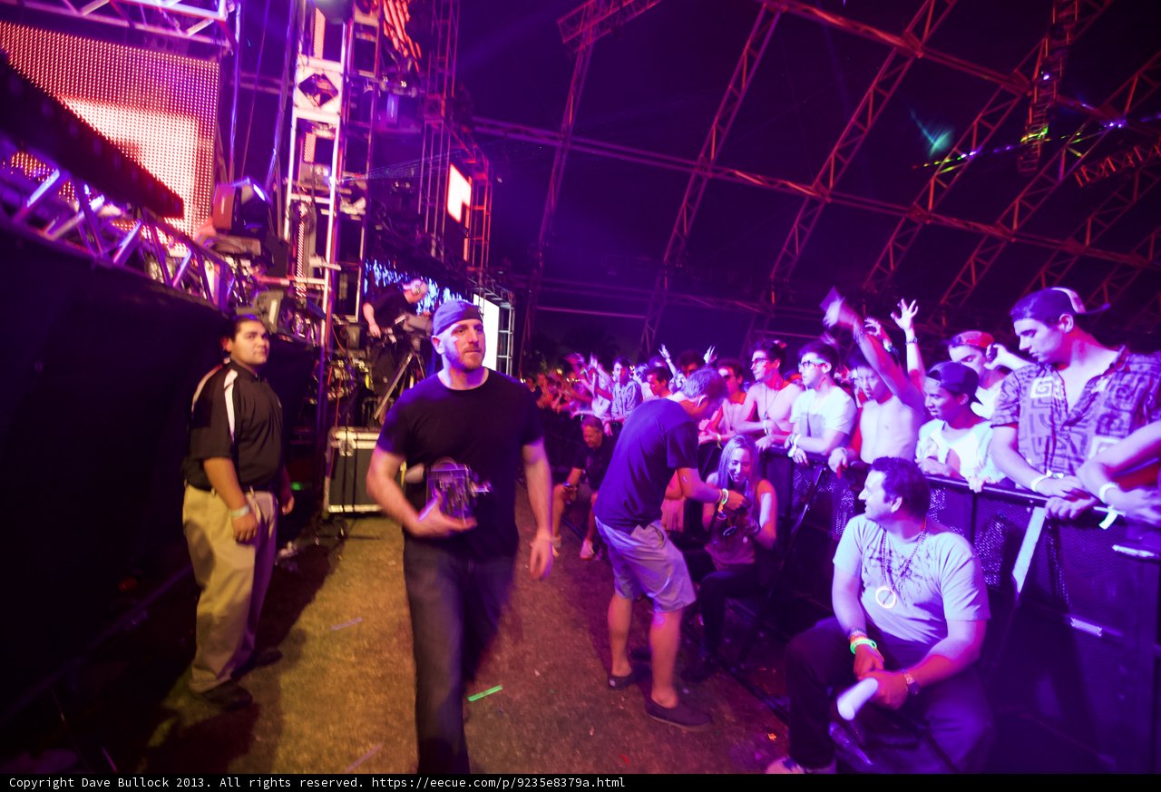 Man in the Spotlight at Coachella Concert