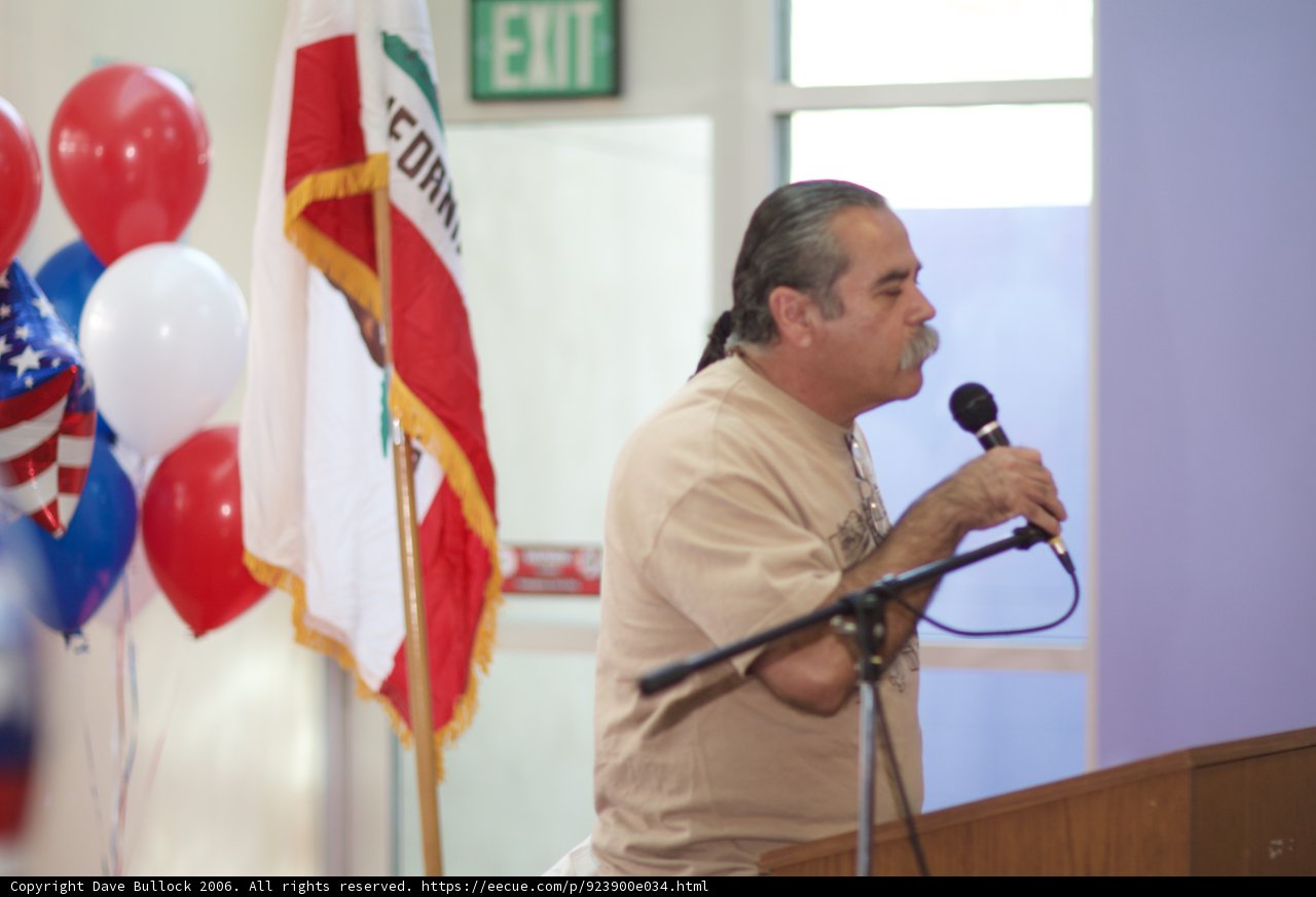 keynote speaker at political event