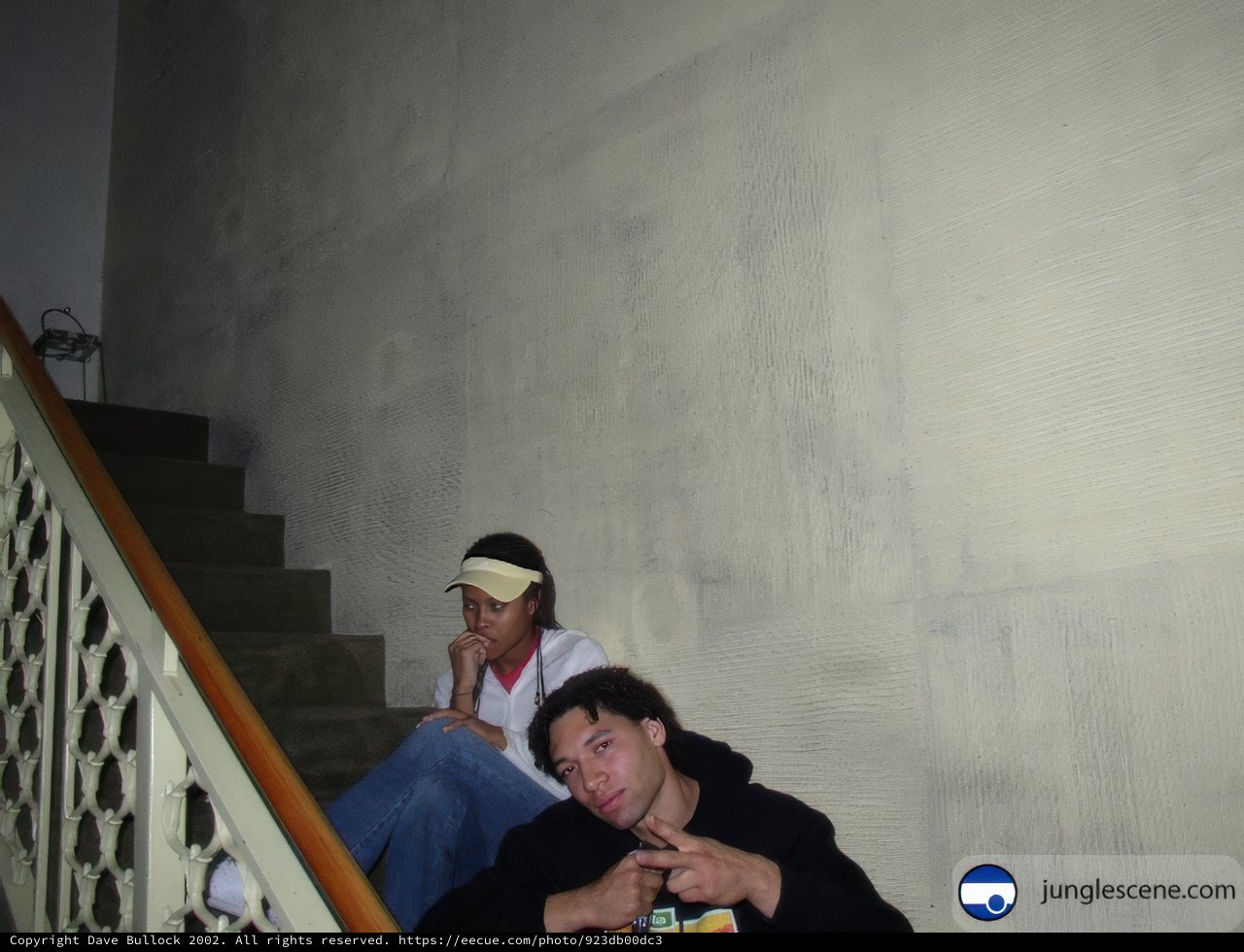 A Cozy Moment on the Stairs