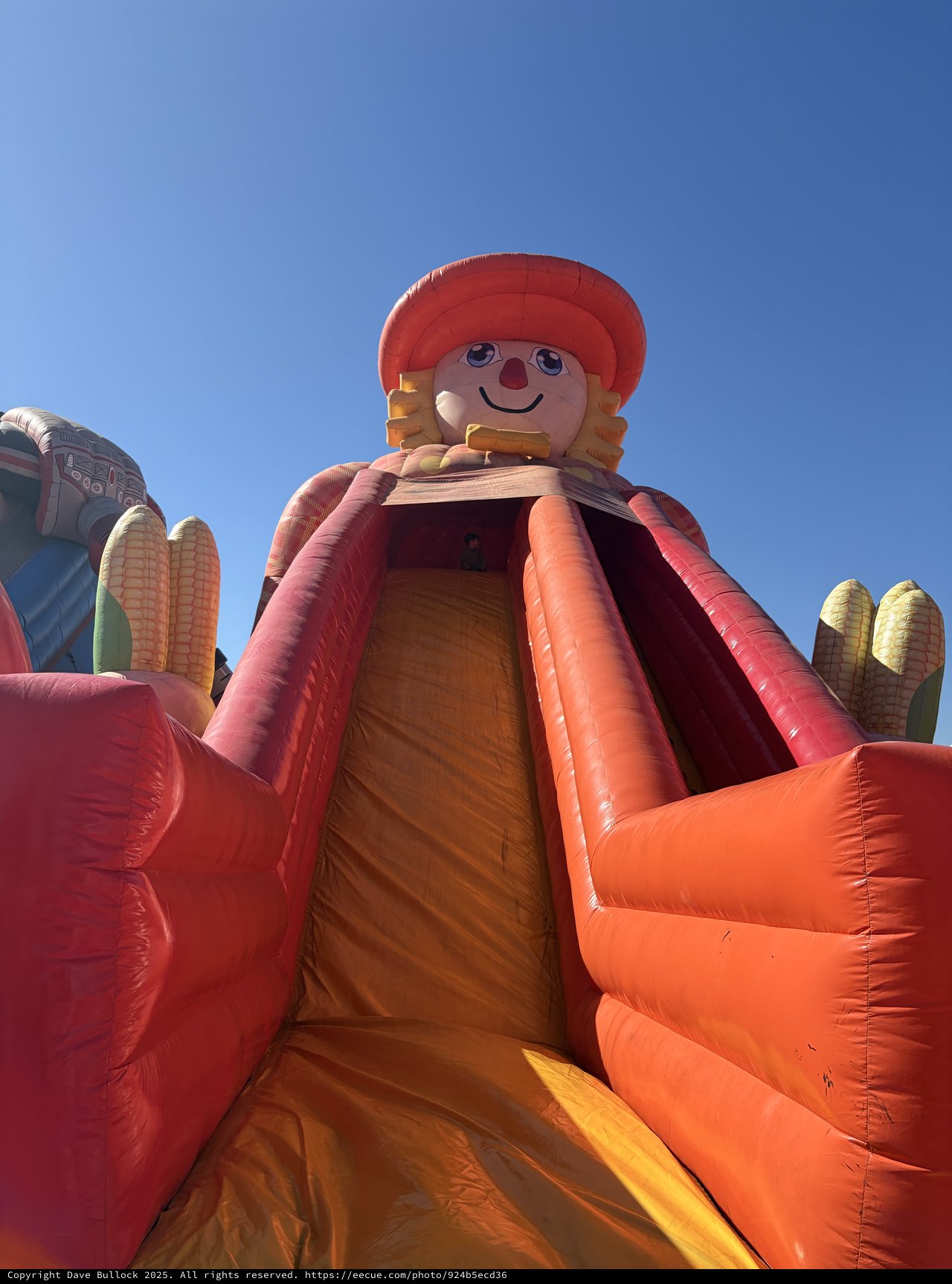 Giant Inflatable Slide at Autumn Festival