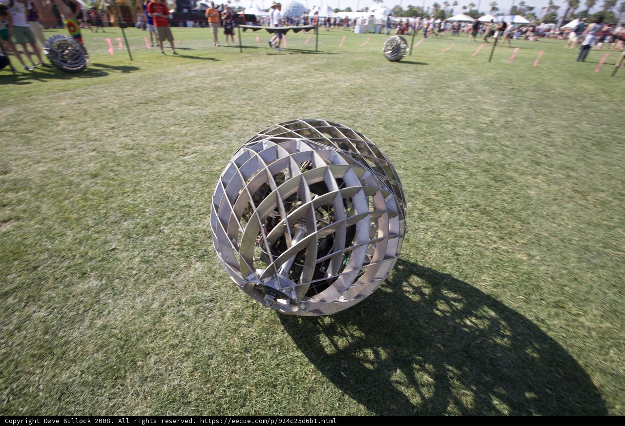 Metallic Sphere Amongst the Grass