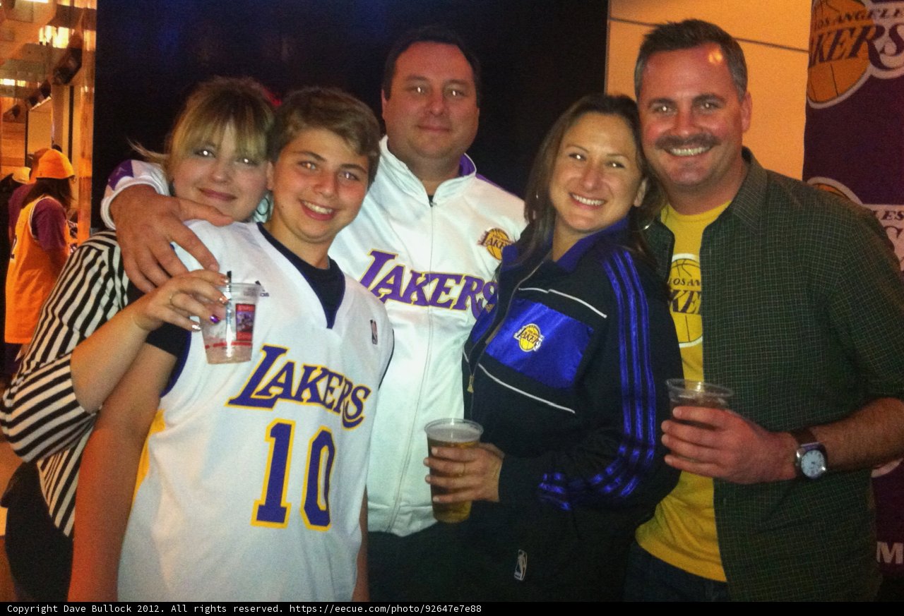 Cherished Family Night at Lakers Game