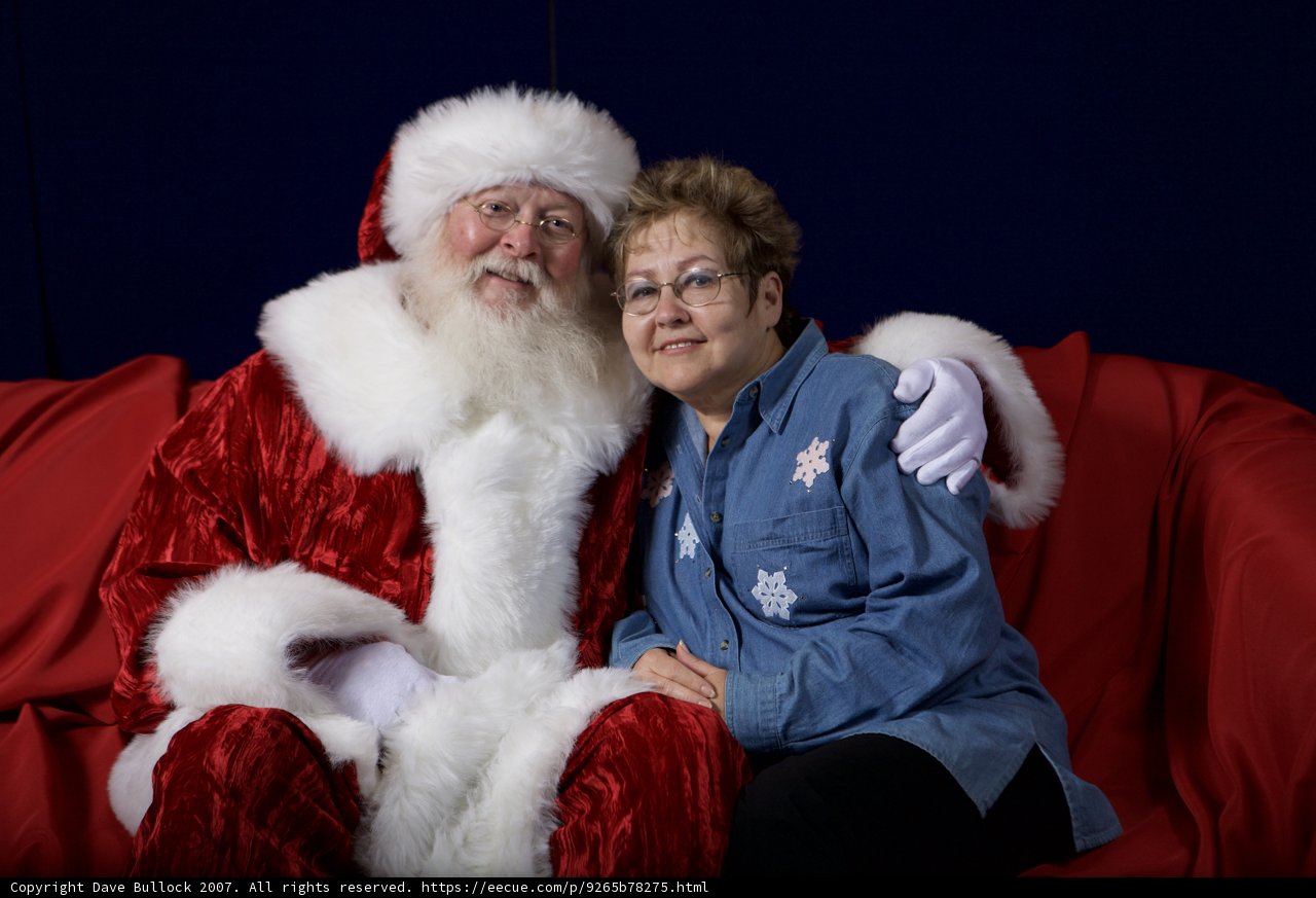 Santa Claus and Wife Strike a Pose