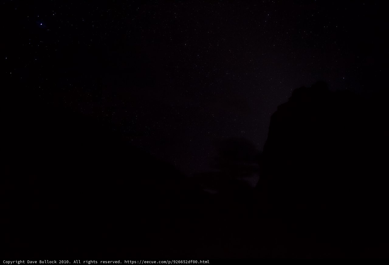 Starry Night Above the Mountains