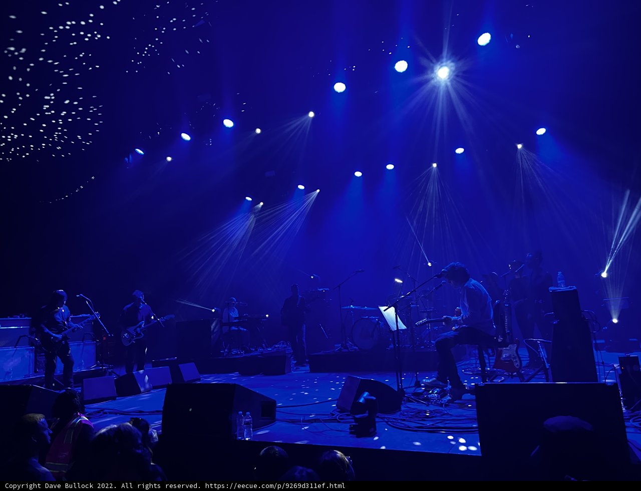 Rocking Out Under the Blue Spotlight