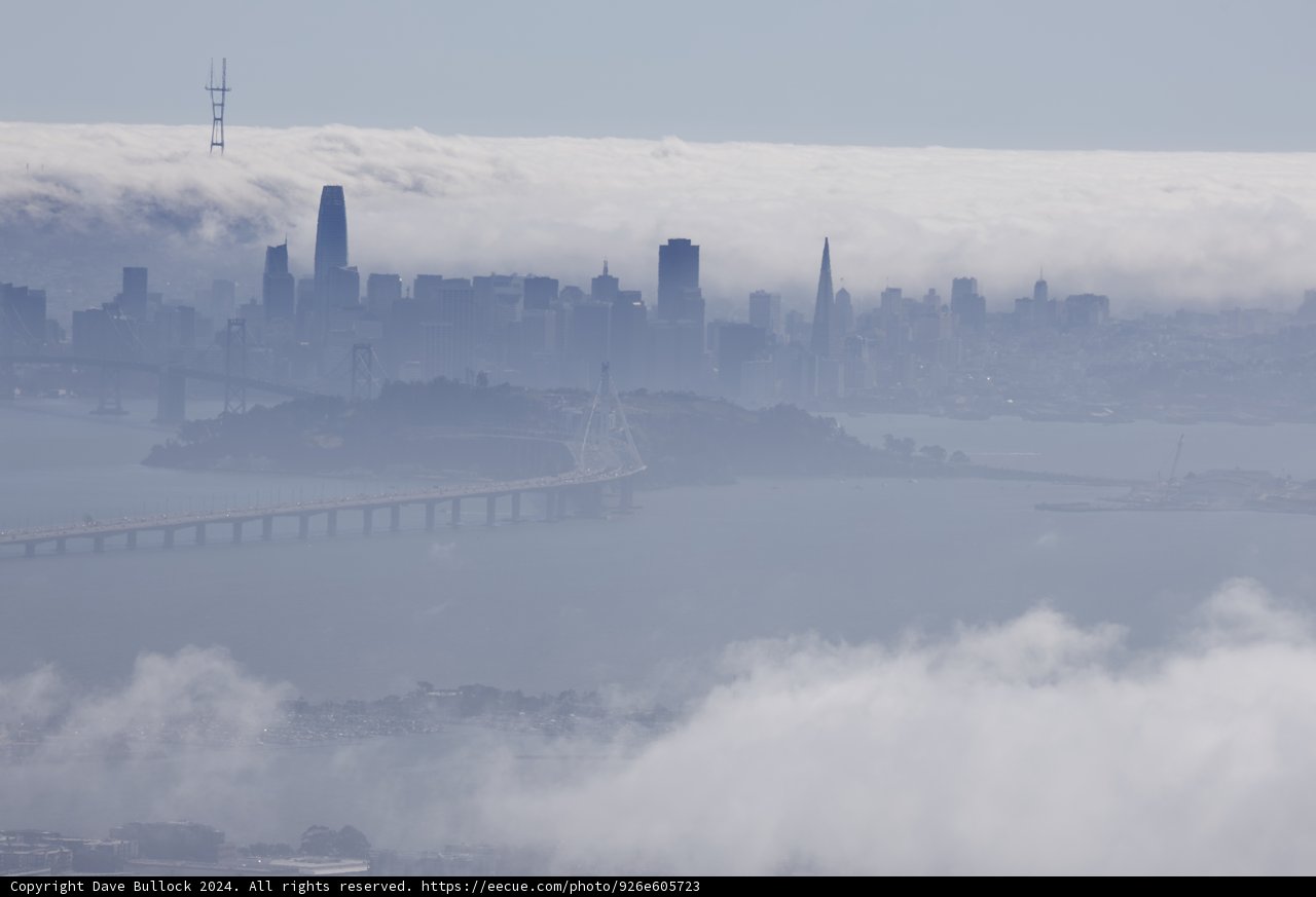 Mystic Veil: City Silhouettes and Rolling Fog