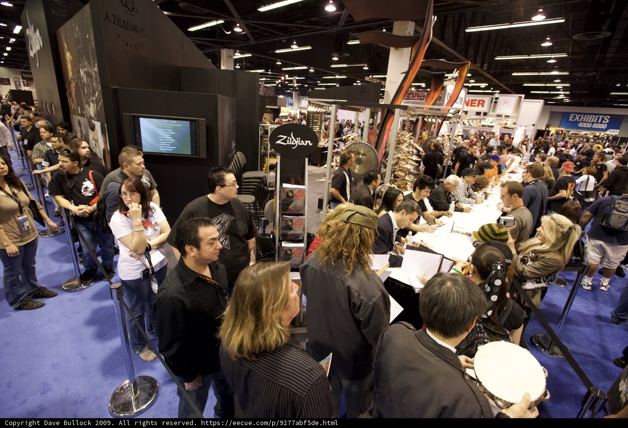 Thomas Pridgen takes the stage at NAMM convention