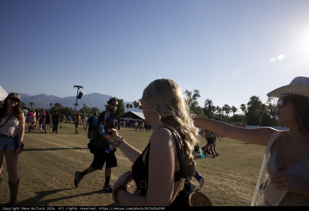 Sunset Strides: A Snapshot from Coachella 2024