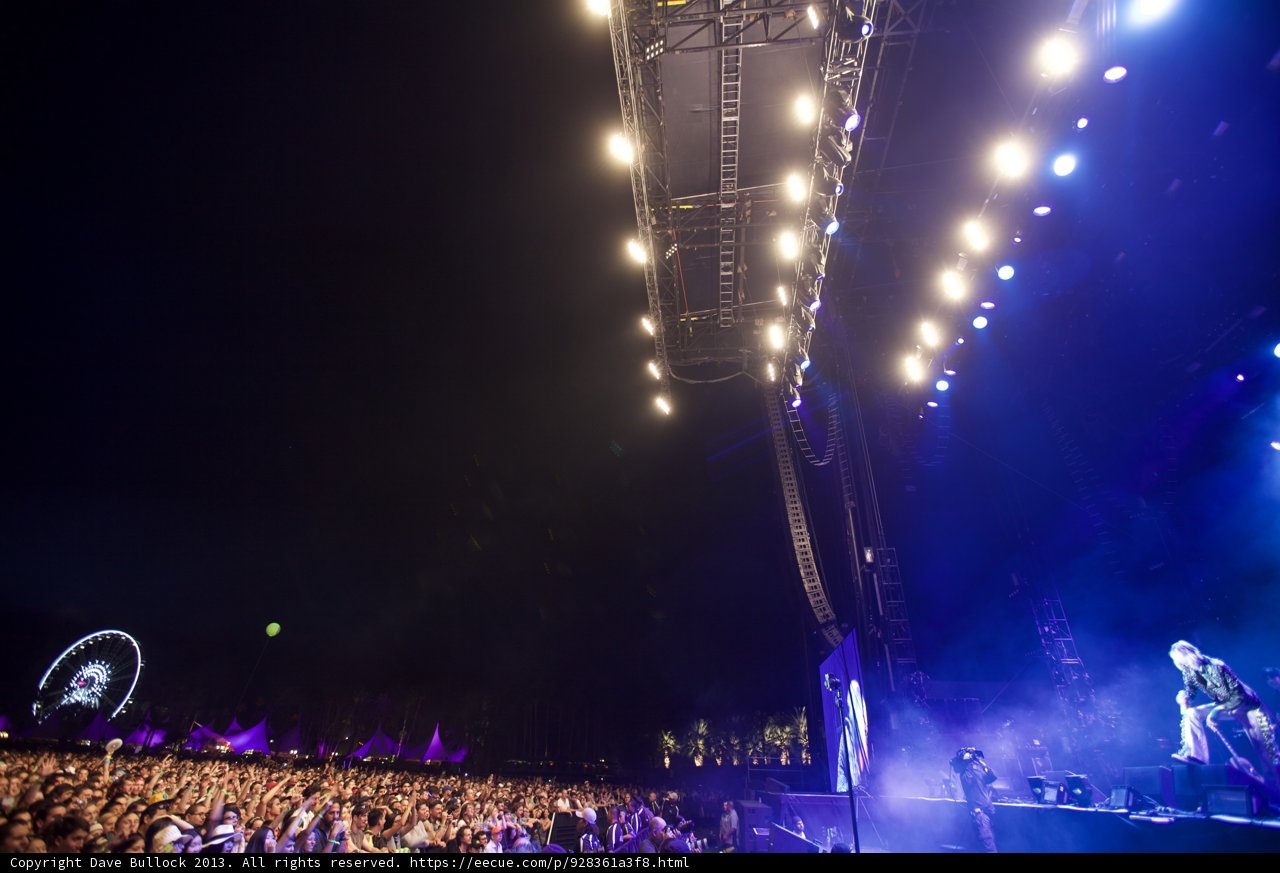 Lights and the Crowd at Coachella