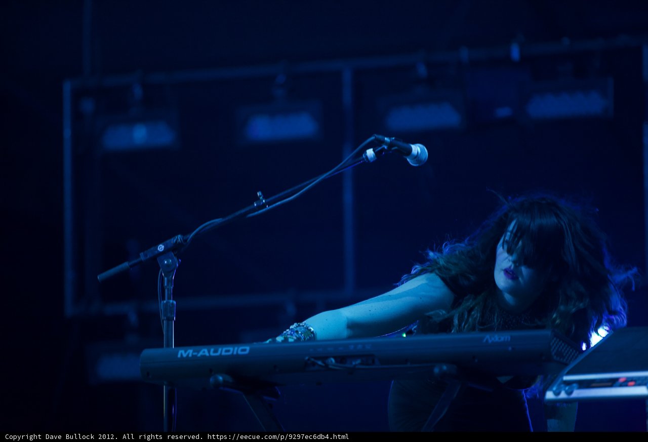 Keyboard Queen on Stage