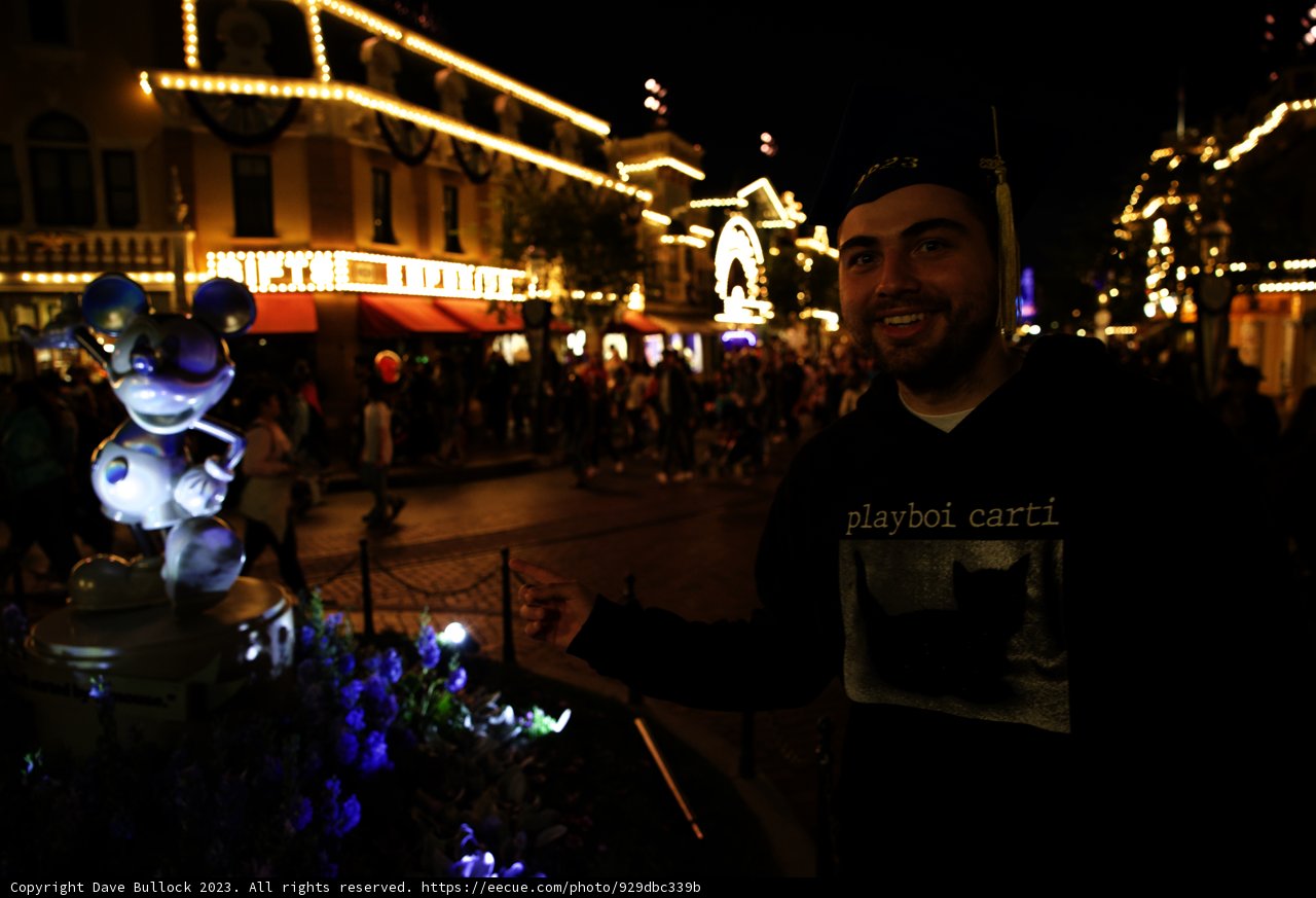Celebrating Graduation Night at Disneyland