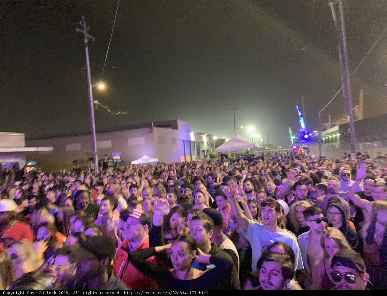 Night Sky Lights Up with Concert Crowd