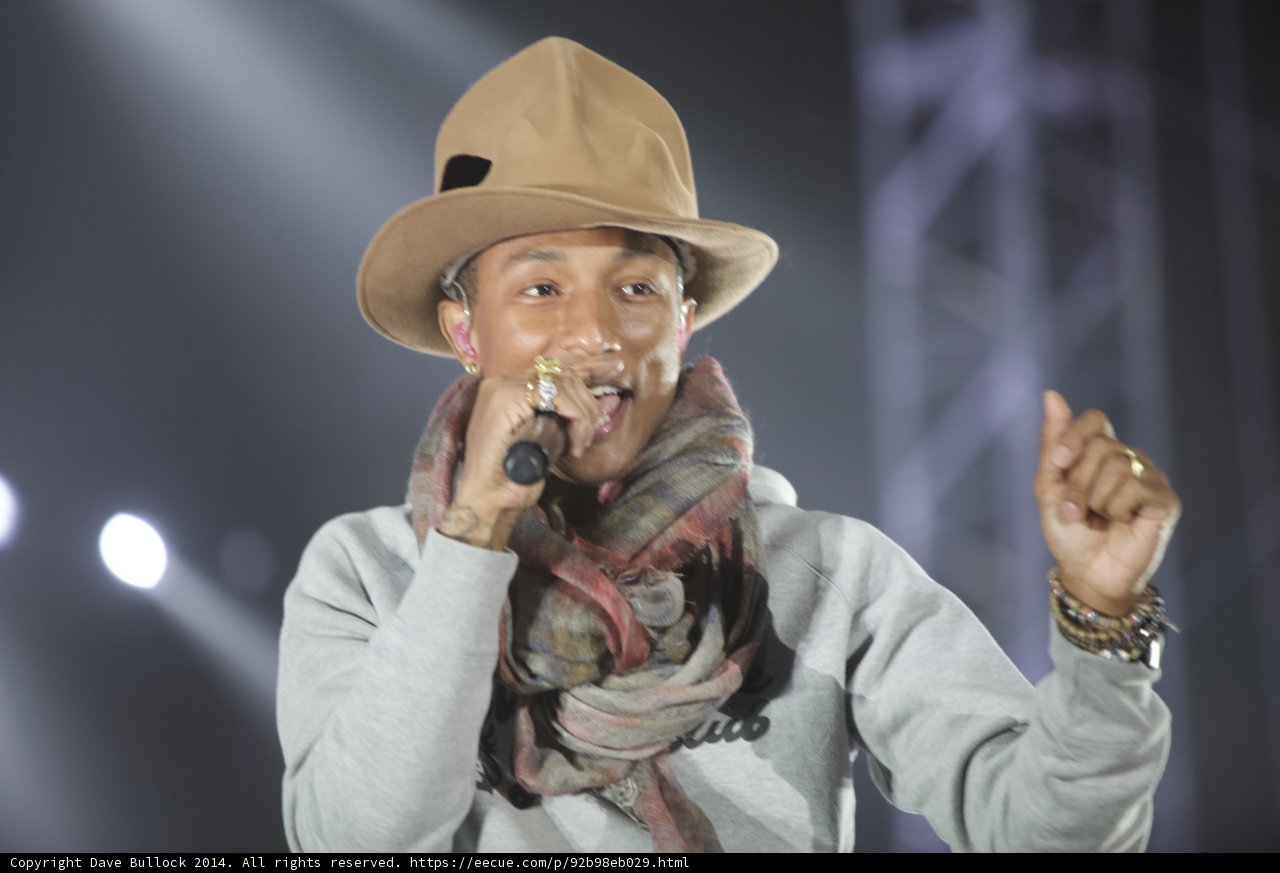 Pharrell Williams Performs with Style at the 2012 London Olympics
