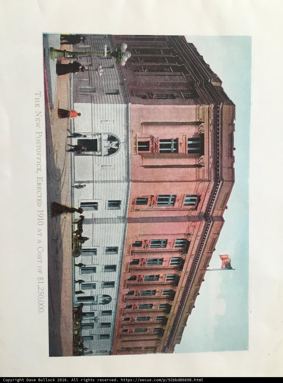 The Metropolis building with the American flag