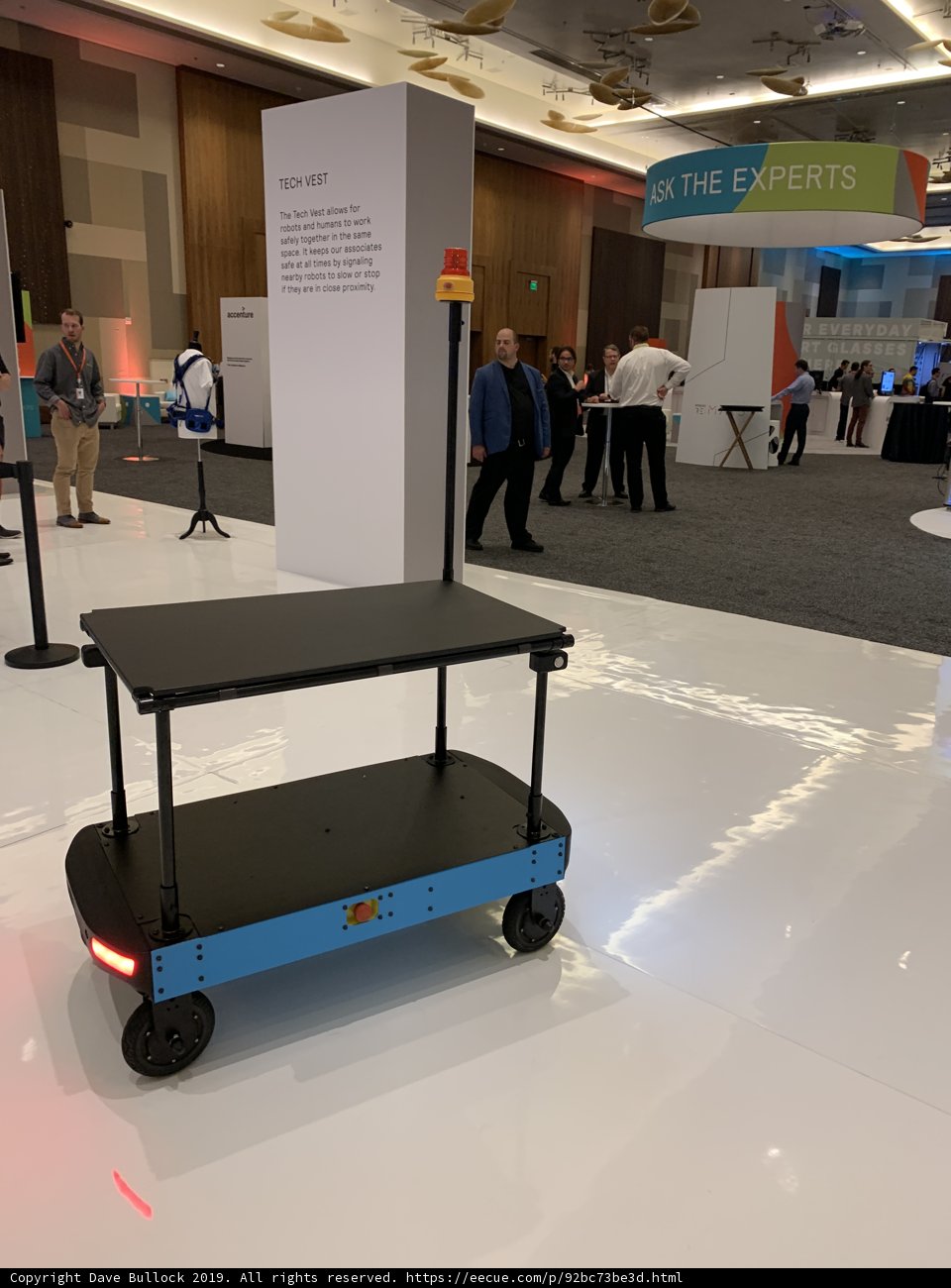 Blue and Black Cart with Person