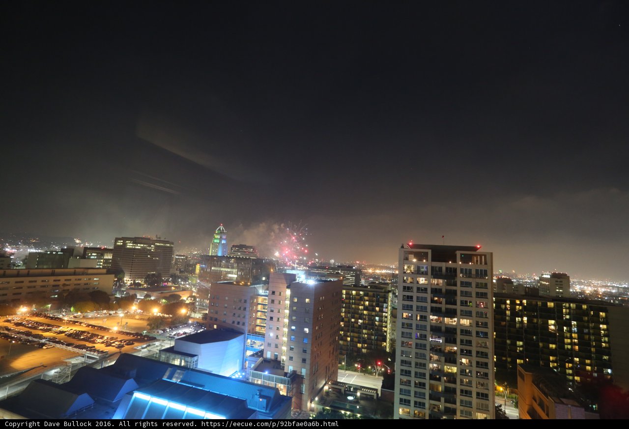 4th of July Fireworks over the City