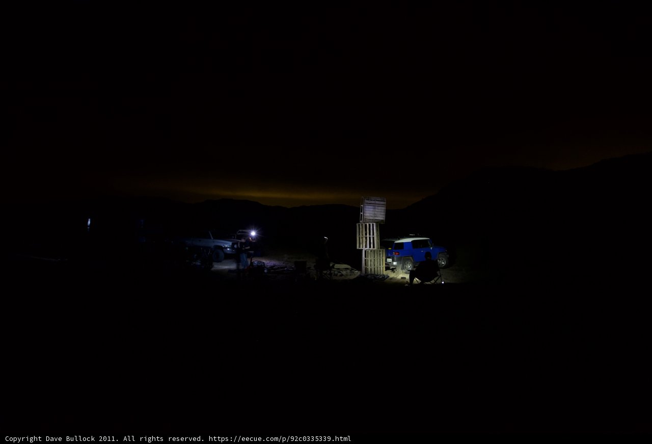 Nighttime Truck Stop
