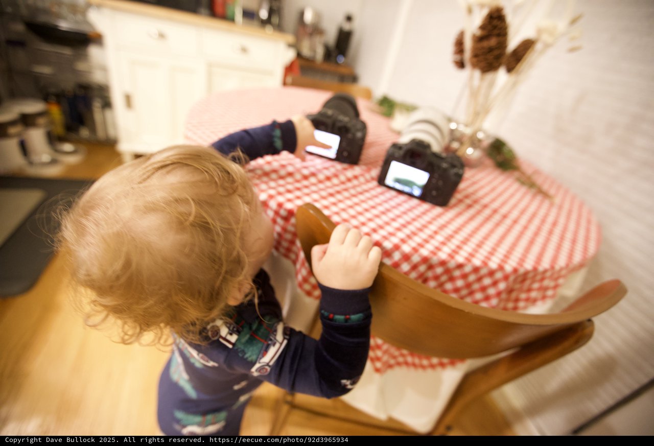 Toddler's Christmas Morning Camera Discovery