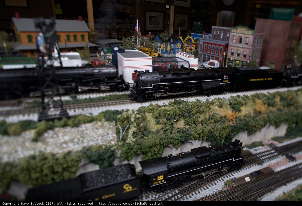 Tiny Trains in a Diorama World