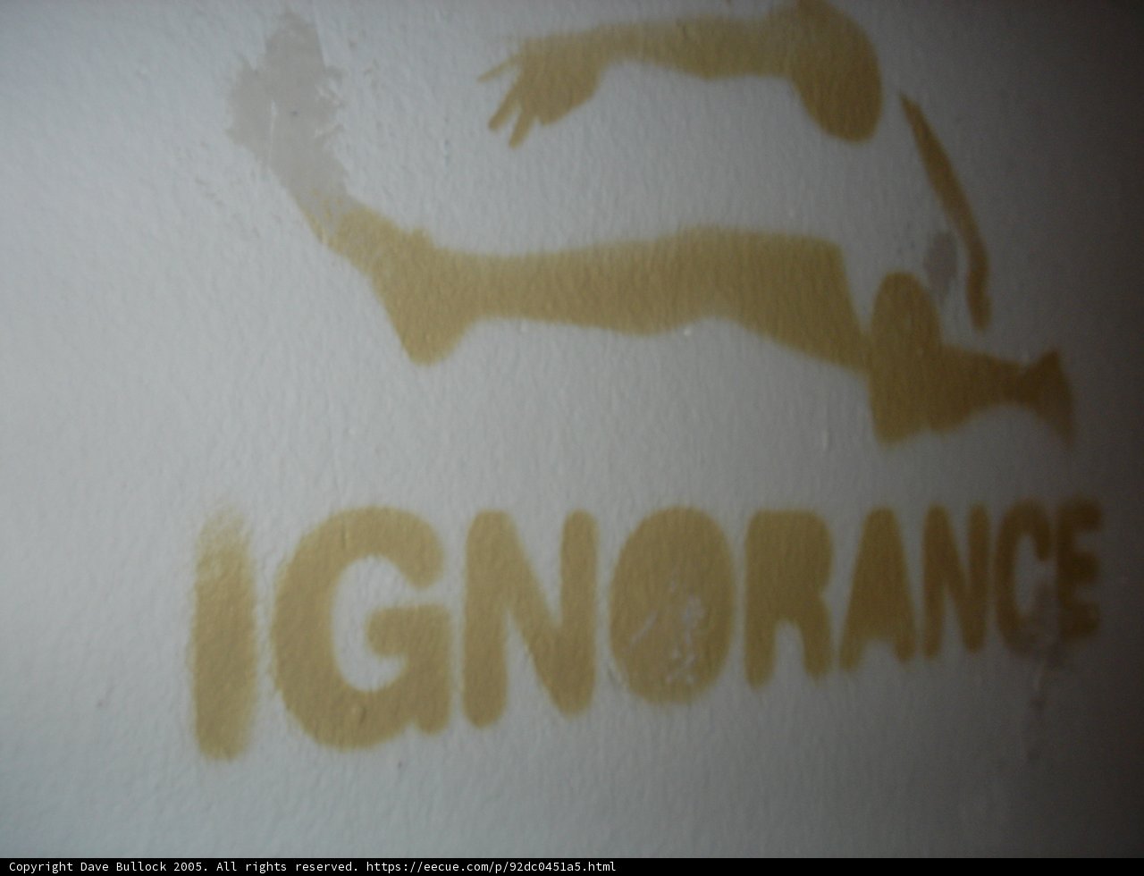Ignorance on Display