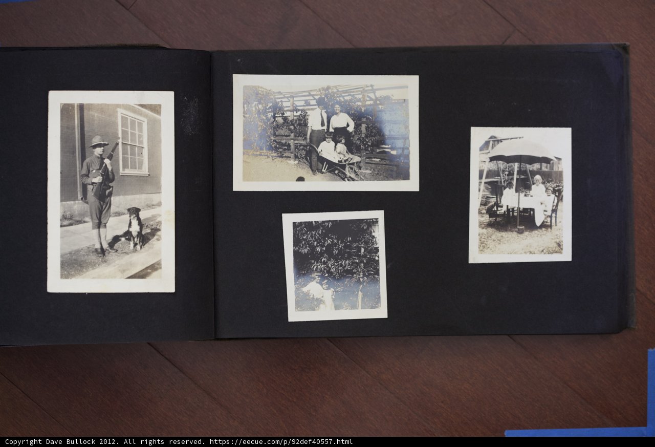 Family Album Collage with Marlon Brando and Furry Companion
