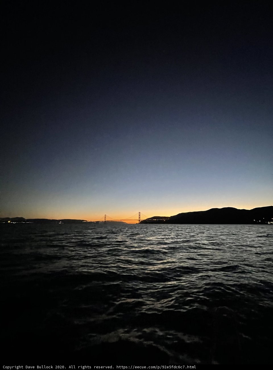 California Sunset over San Francisco Bay