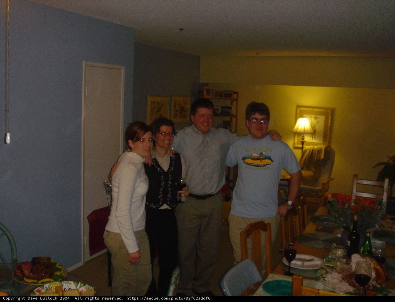 Friends Gather for Thanksgiving Dinner Celebration 2004