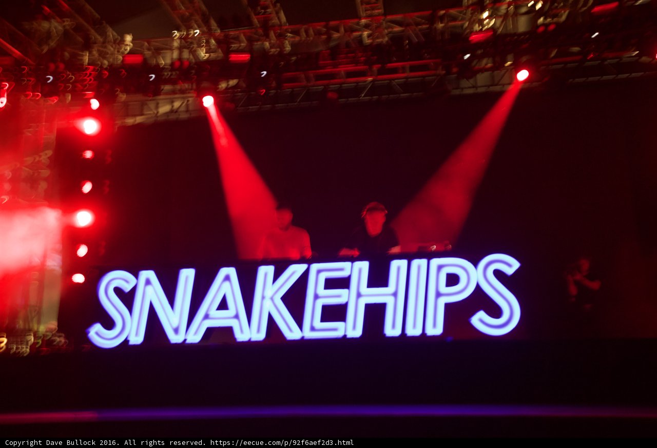 Snakehips electrify the crowd under neon lights