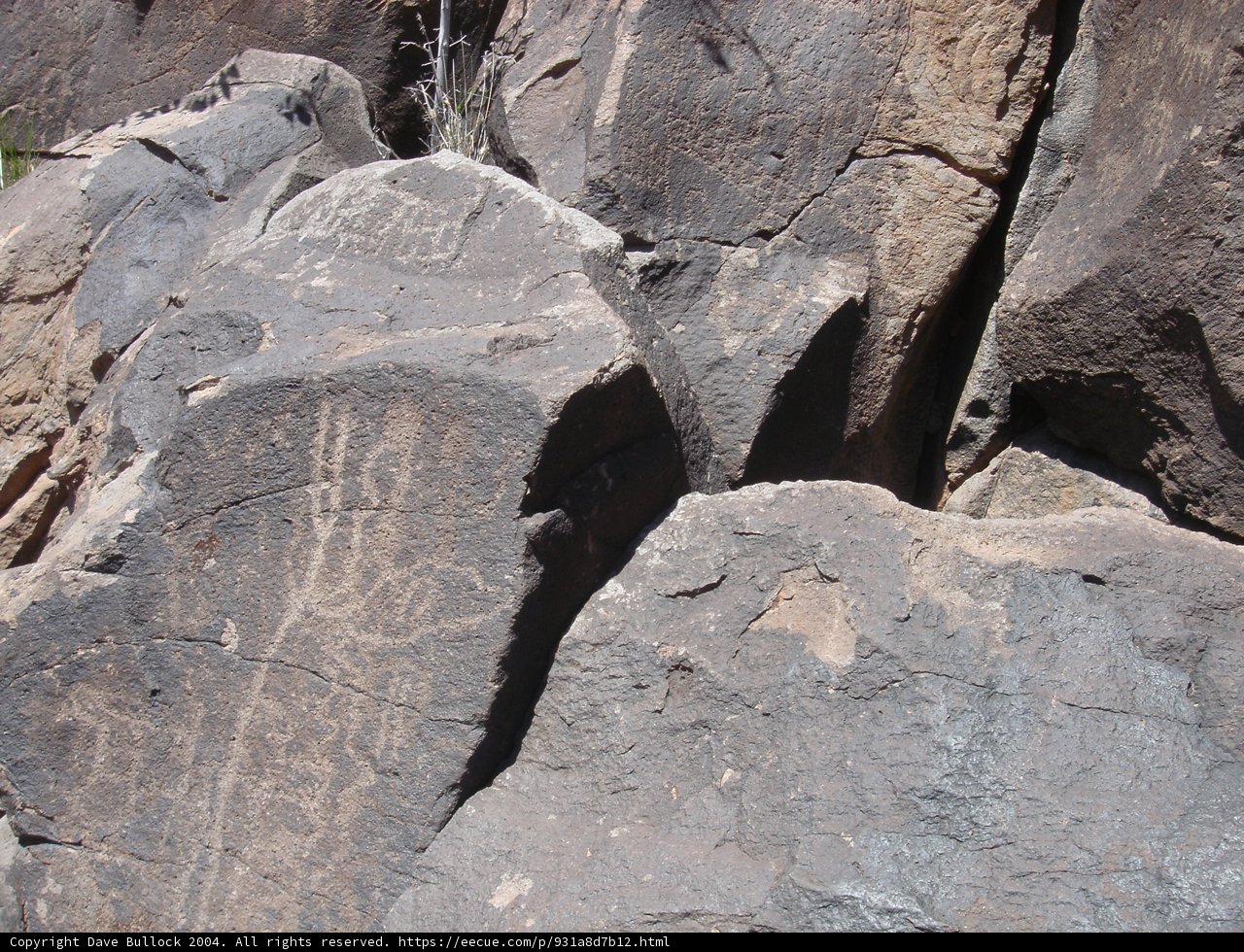 Ancient Rock Carving on Slate