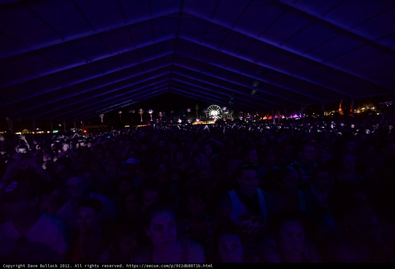 Nighttime Concert Crowd