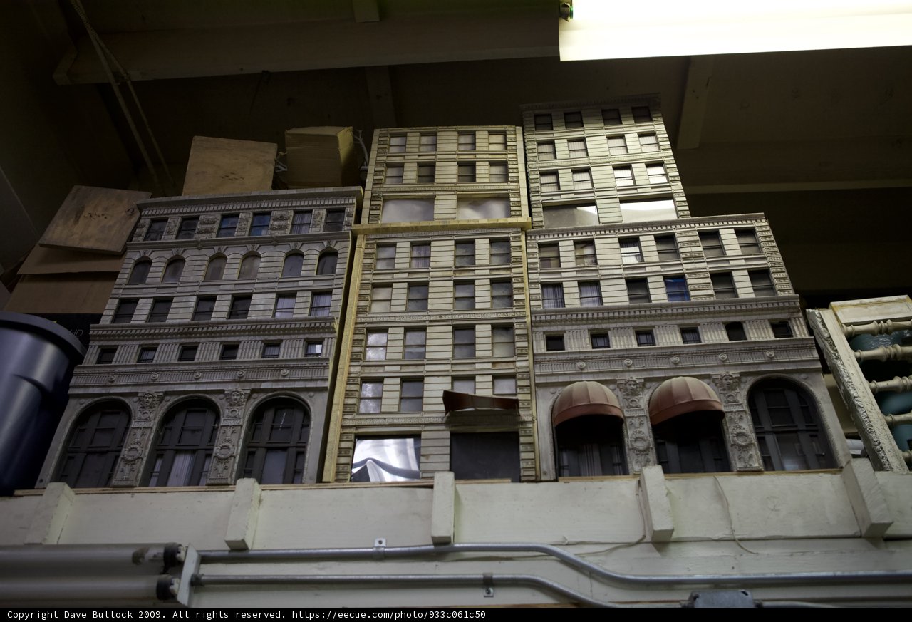 Urban Office Building with Arched Windows and Handrails