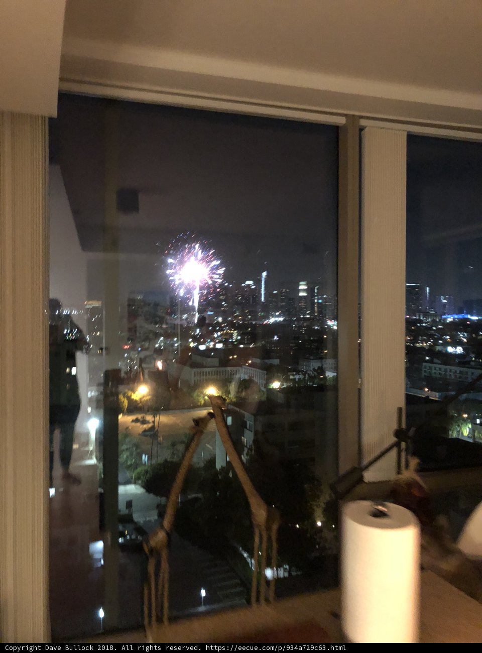 Fireworks from the Cityscape